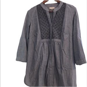 Charter Club 100% Cotton Embroidered Top S…